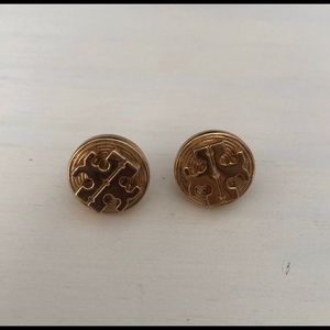 Authentic Tory Burch Gold Studs